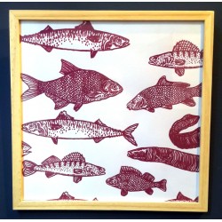 Affiche banc de poissons