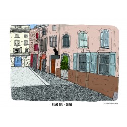 Carte postale - Grand rue...